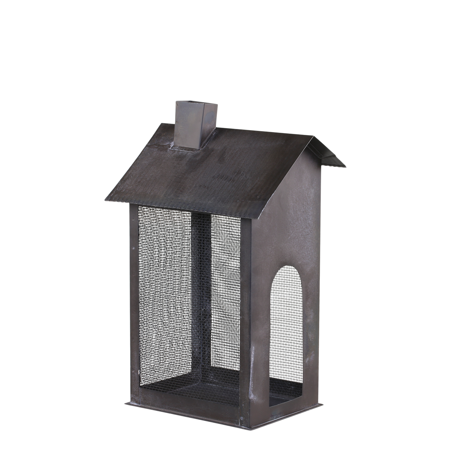 Lichthaus "Fil de fer" Metall antique kohle H28/B13 - Wohnen auf dem Land