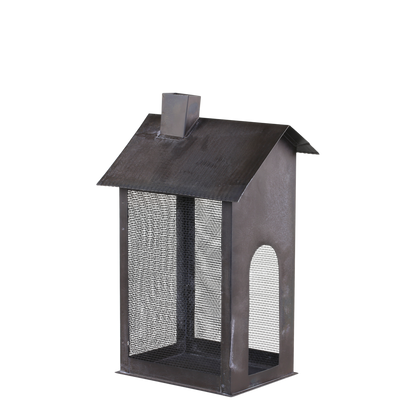 Lichthaus "Fil de fer" Metall antique kohle H28/B13 - Wohnen auf dem Land