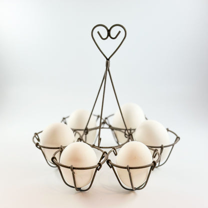 Eierhalter Metall "Karussell" 2 Farben - Wohnen auf dem Land