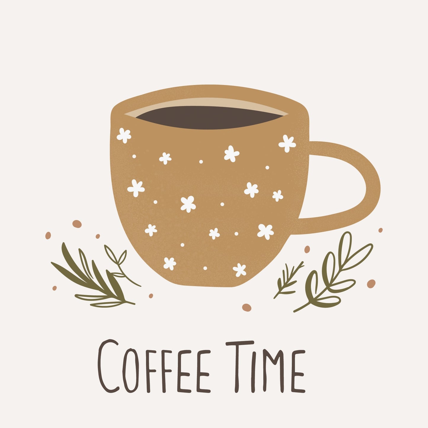 Serviette "Coffee Time" Papier 20 Stck 33cm Produktansicht