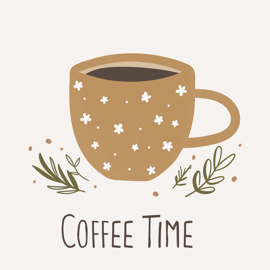 Serviette "Coffee Time" Papier 20 Stck 33cm Produktansicht