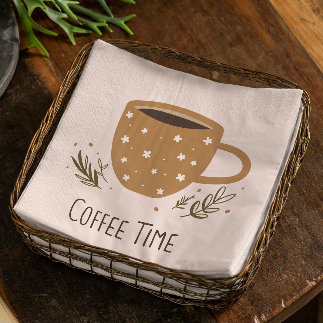 Serviette "Coffee Time" Papier 20 Stck 33cm