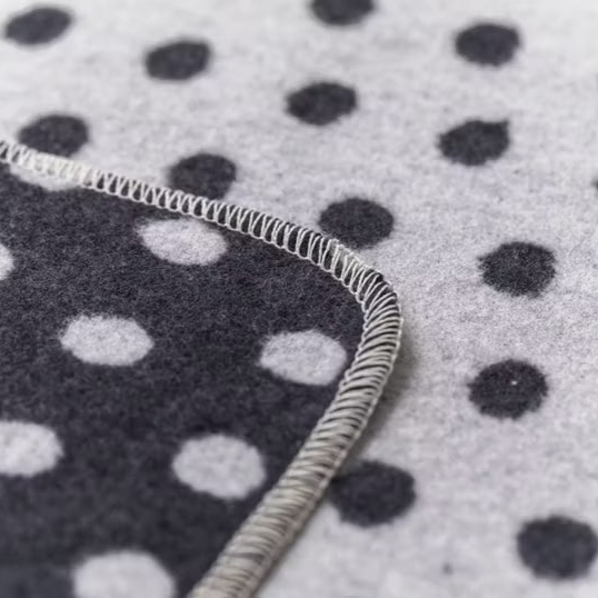 David Fussenegger Decke "Punkte" Flanell Anthrazit 140x200cm - Wohnen auf dem Land