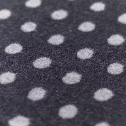 David Fussenegger Decke "Punkte" Flanell Anthrazit 140x200cm - Wohnen auf dem Land