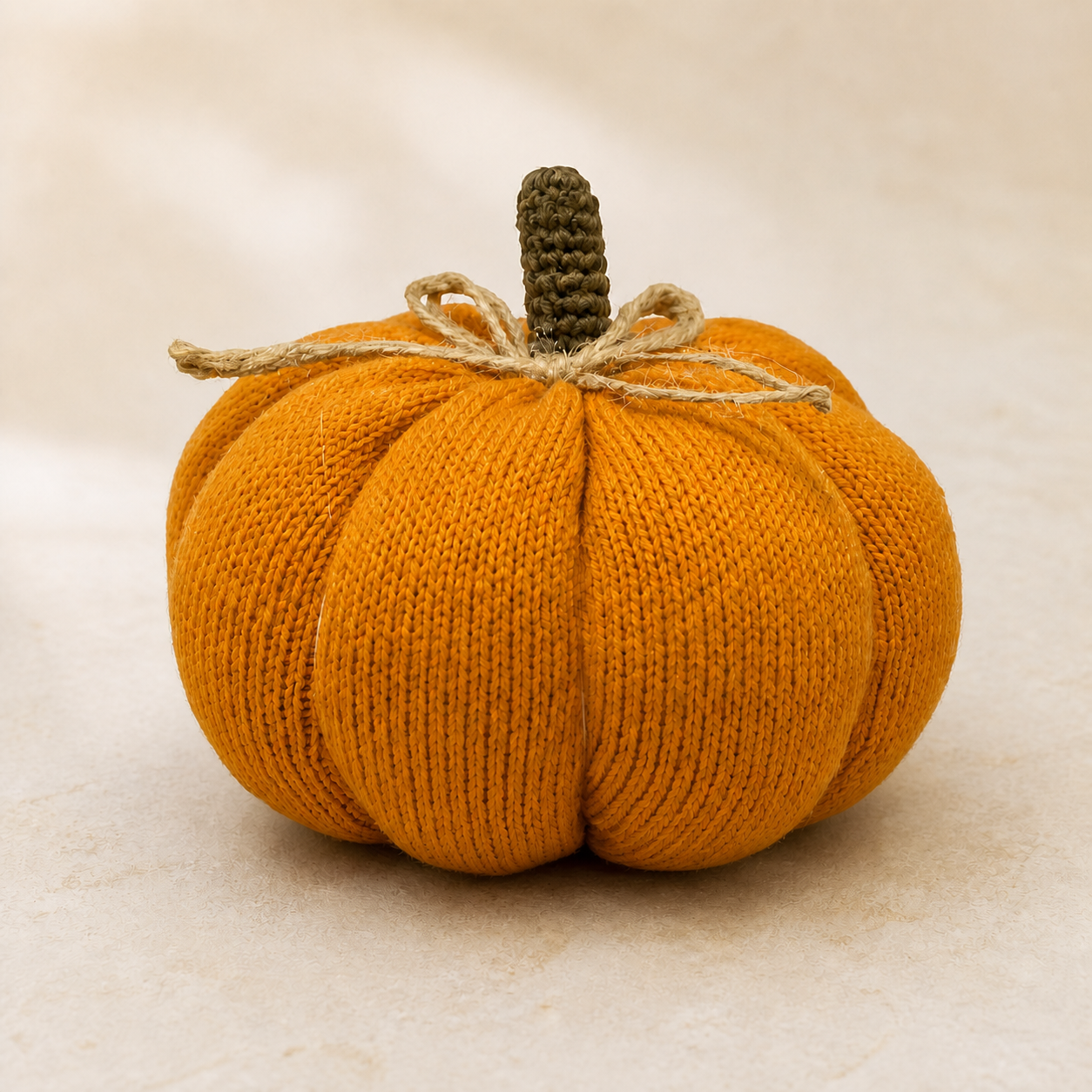 Deko Kürbis „Mabel“ Stoff Orange 12cm – 01 freisteller