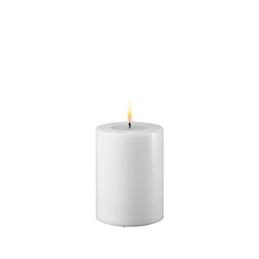 LED Stumpenkerze Weiß 7,5 x 10/12,5/15cm - Wohnen auf dem Land
