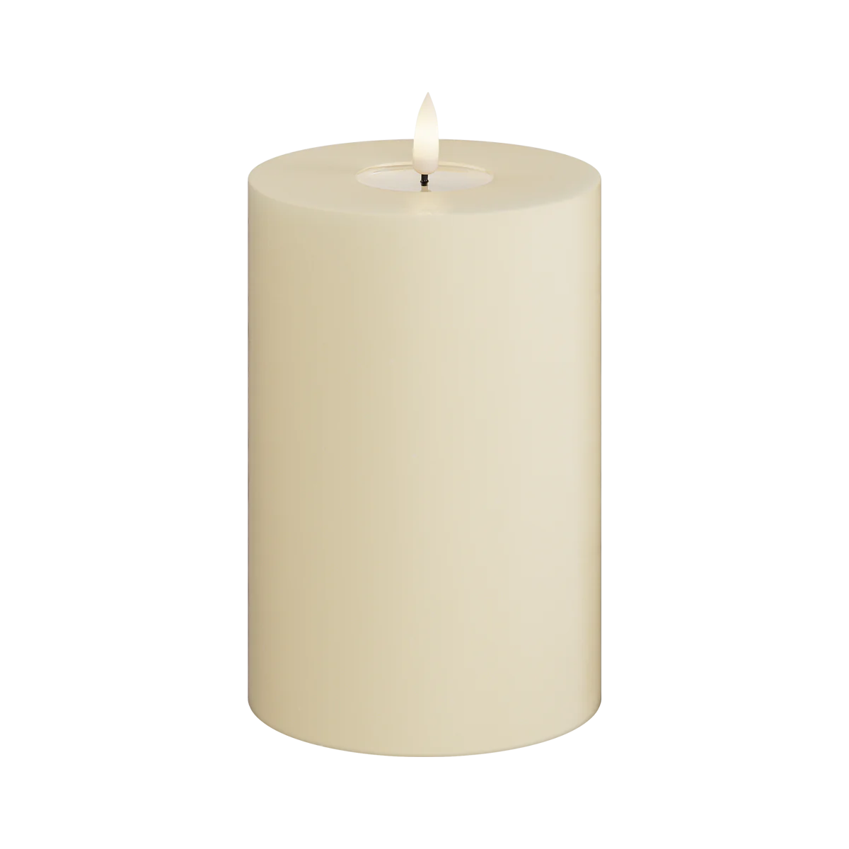 LED Stumpenkerze Creme 10 x 15cm - Wohnen auf dem Land