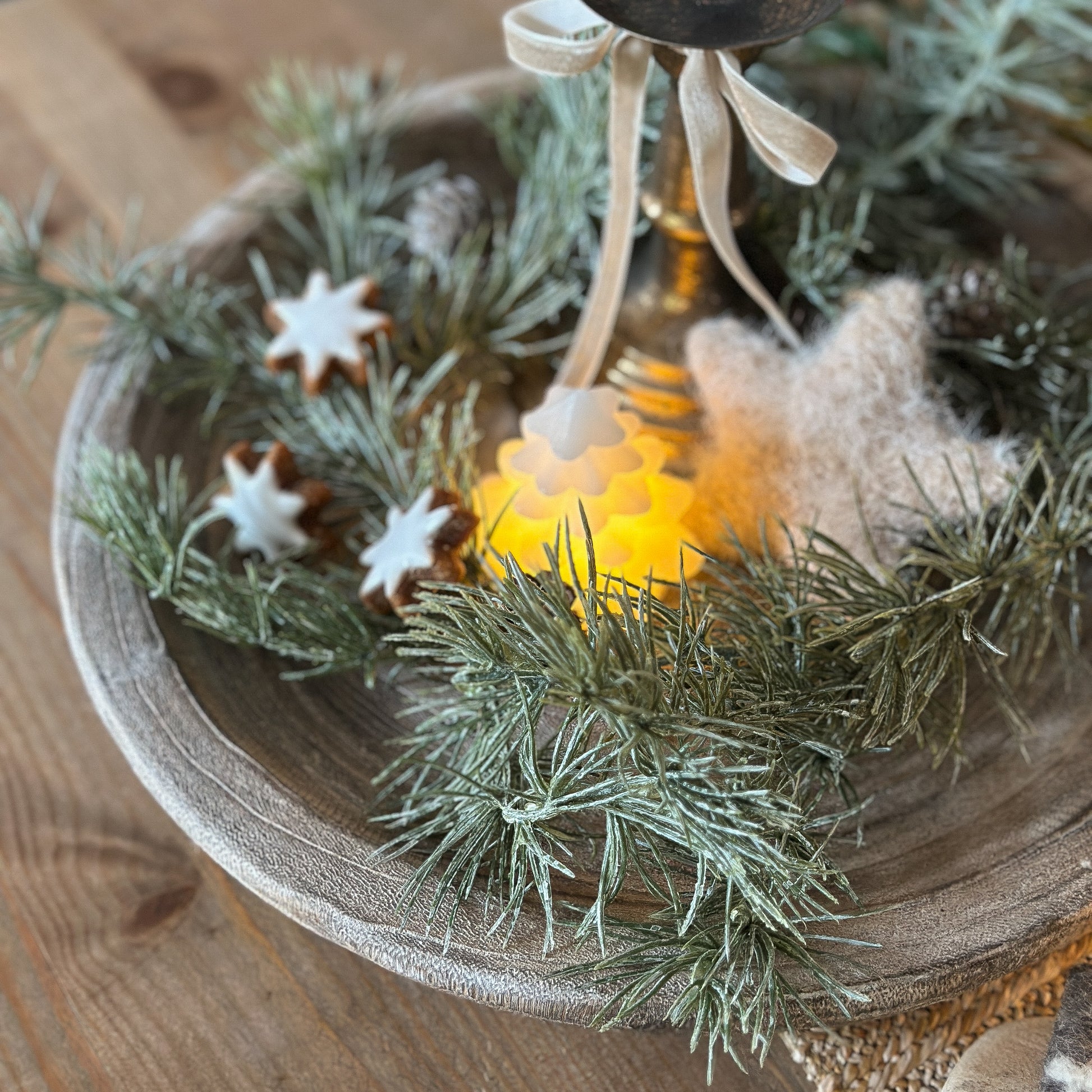 LED Tannenbaum "Hvid Juletræer" Weiß 7cm 4er Set - Wohnen auf dem Land