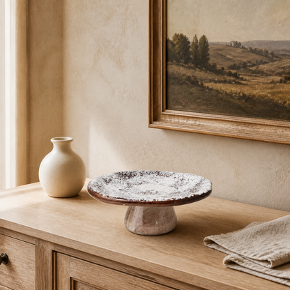 Etagere „Pilz“ Keramik Braun Creme 21cm – 04 ambiente weit