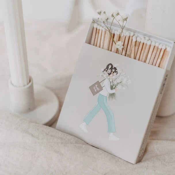 Streichhölzer "Blumenmädchen" - Wohnen auf dem Land