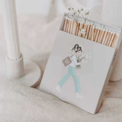 Streichhölzer "Blumenmädchen" - Wohnen auf dem Land