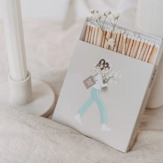 Streichhölzer "Blumenmädchen" - Wohnen auf dem Land