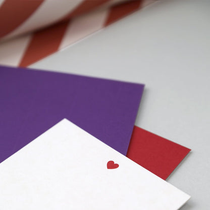 Postkarte "Helene Herz" Holzschliff
