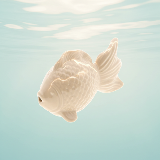 Deko Fisch "Glee" Natur Groß 13,5cm