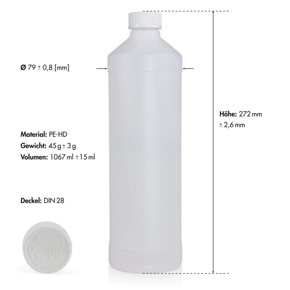 FLAMBIOL Bioethanol 1L Flaschenmaße