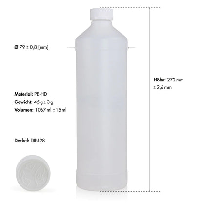 FLAMBIOL Bioethanol 1L Flaschenmaße