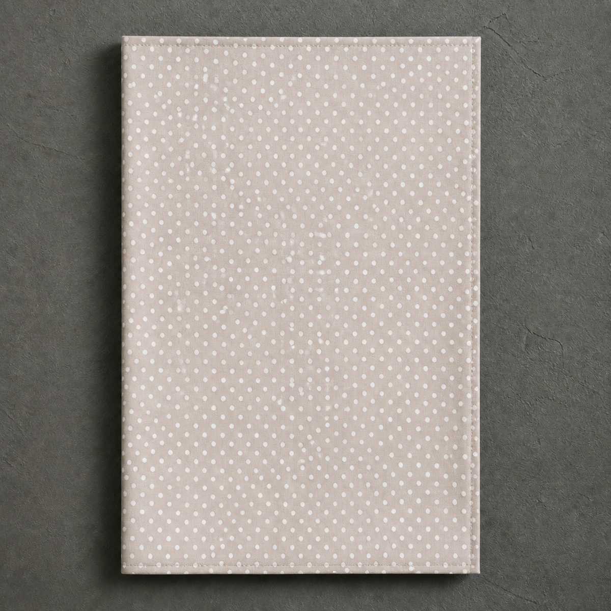 Geschirrtuch "Dotty" Beige Punkte Baumwolle 70cm – Freisteller ohne Spitzenkante
