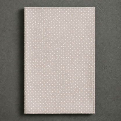 Geschirrtuch "Dotty" Beige Punkte Baumwolle 70cm – Freisteller ohne Spitzenkante