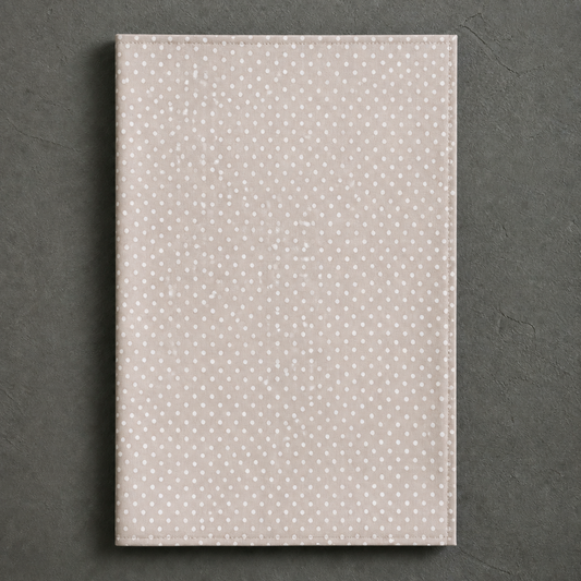 Geschirrtuch "Dotty" Beige Punkte Baumwolle 70cm – Freisteller ohne Spitzenkante