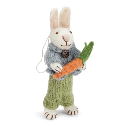 Anhänger Hasen "Carrot Bunny" Filz 3 Varianten - Wohnen auf dem Land