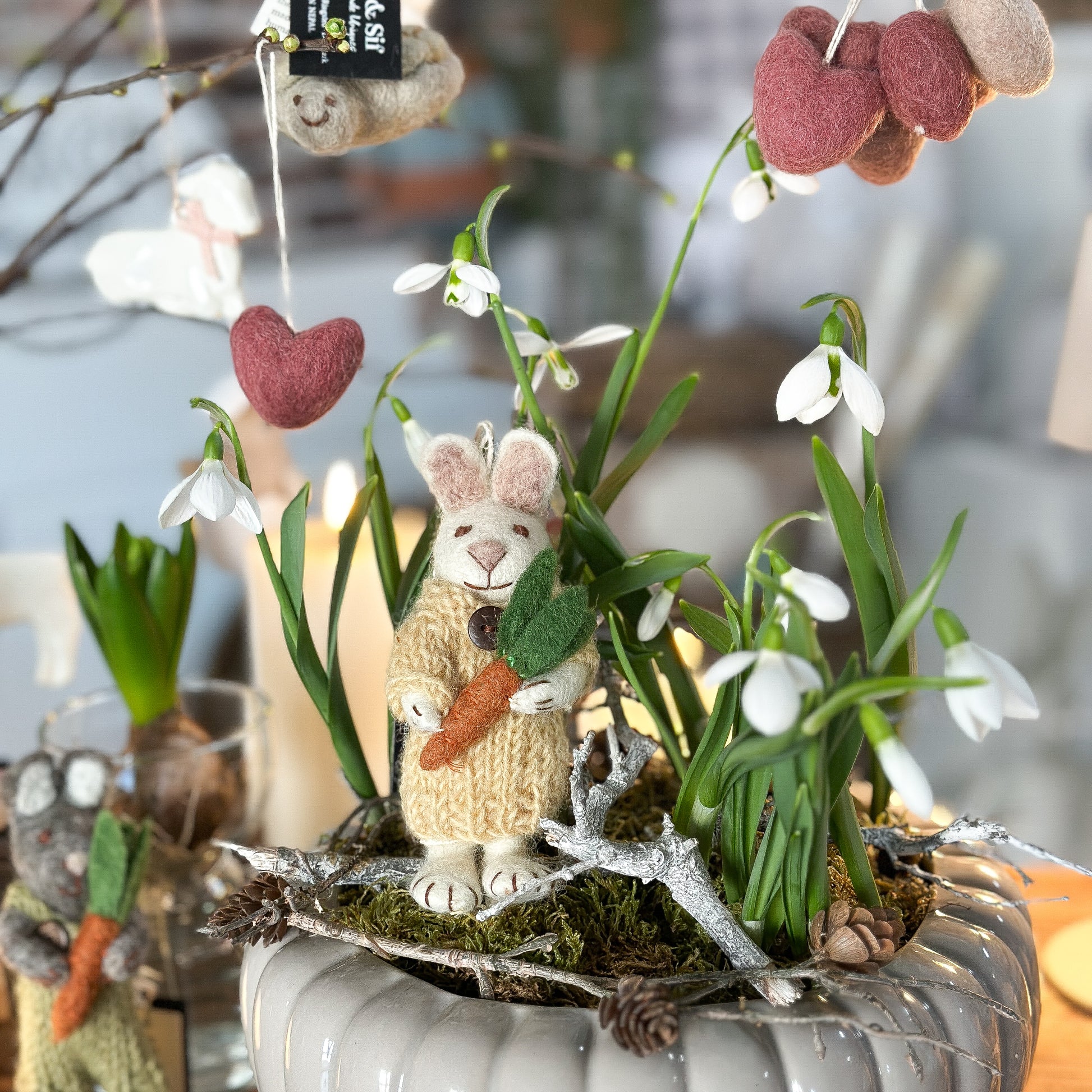 Anhänger Hasen "Carrot Bunny" Filz 3 Varianten - Wohnen auf dem Land