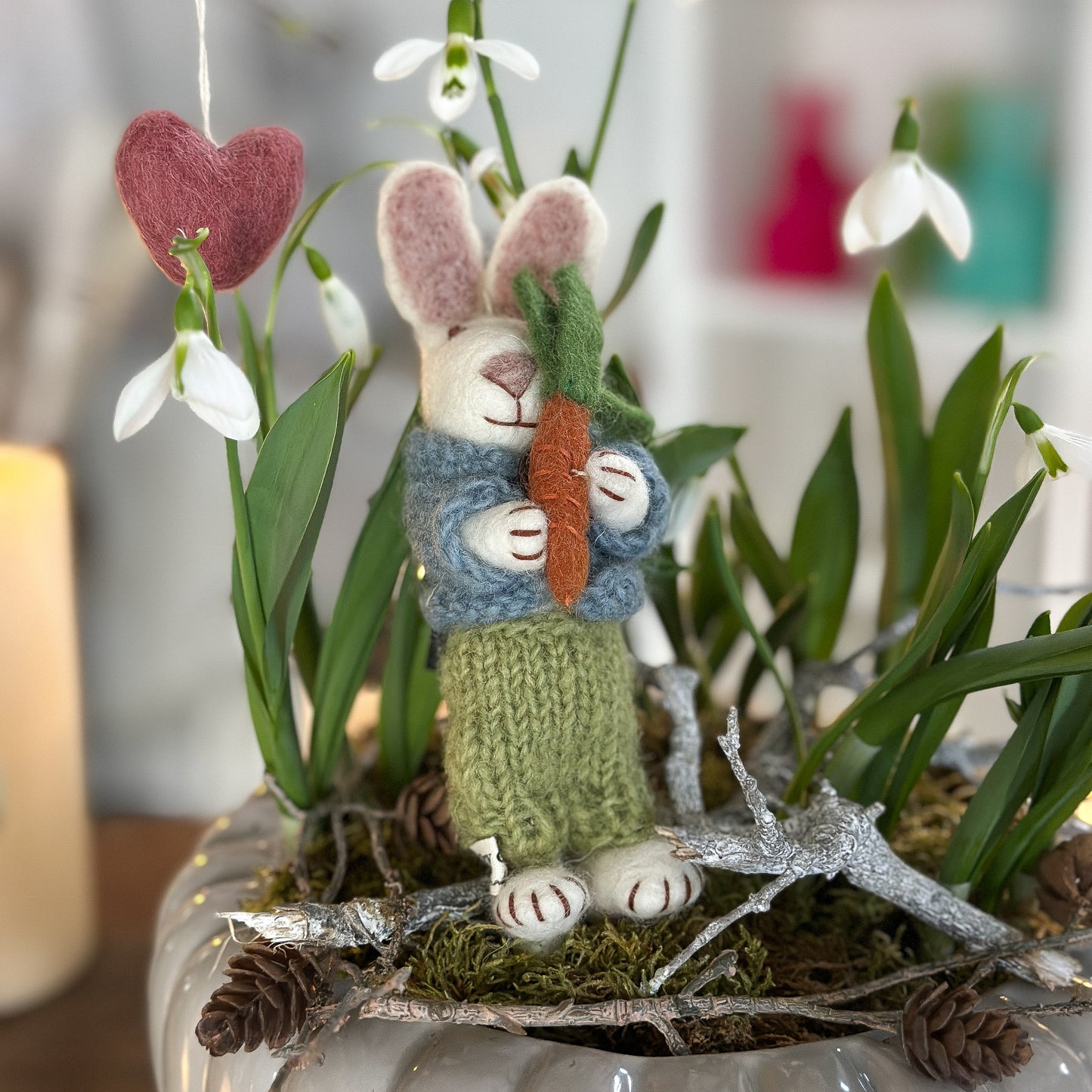 Anhänger Hasen "Carrot Bunny" Filz 3 Varianten - Wohnen auf dem Land