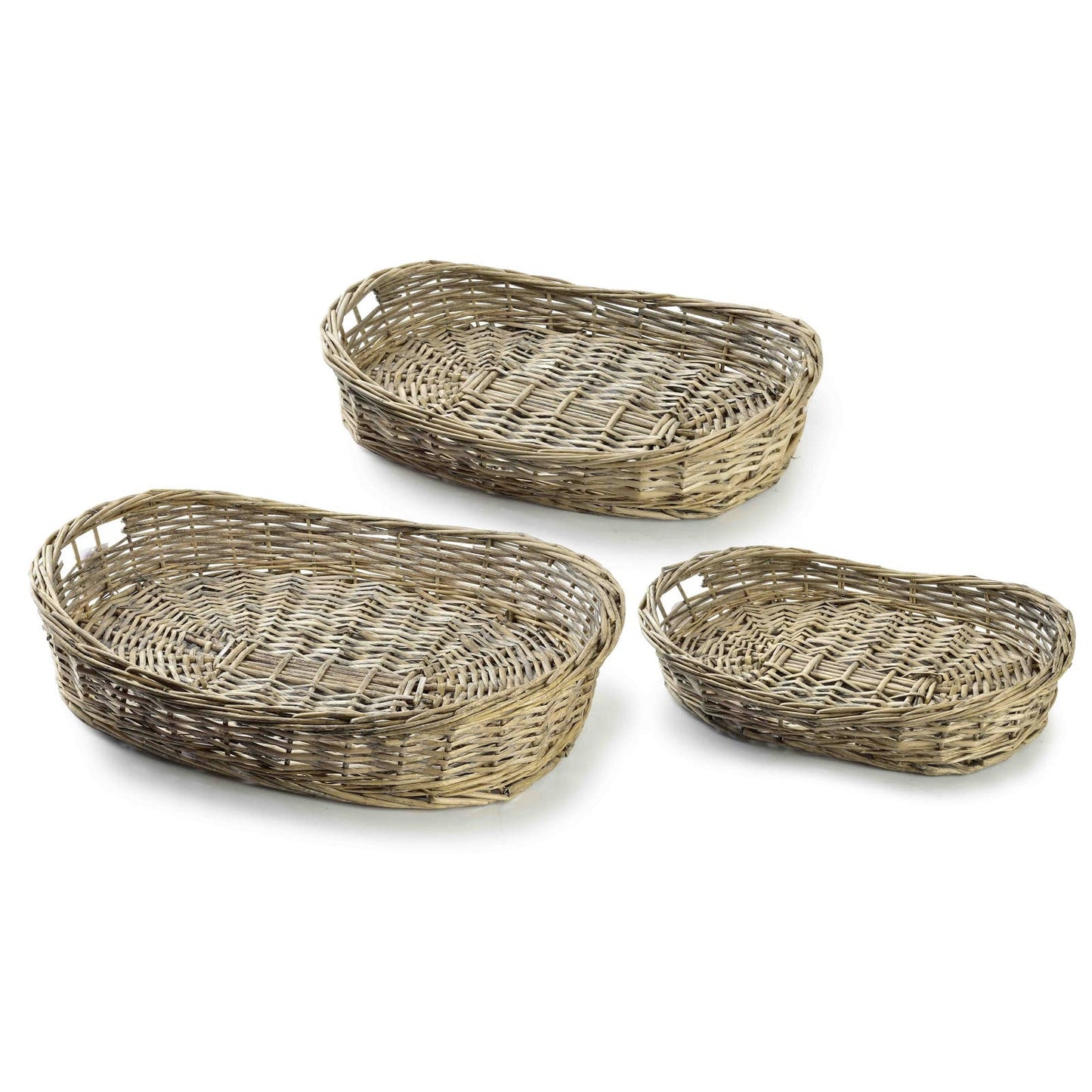 Deko-Tablett 3er Set "Gustav" Korb Natur Produktansicht