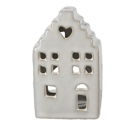 Haus Teelichthalter Mila Porzellan Beige 11cm