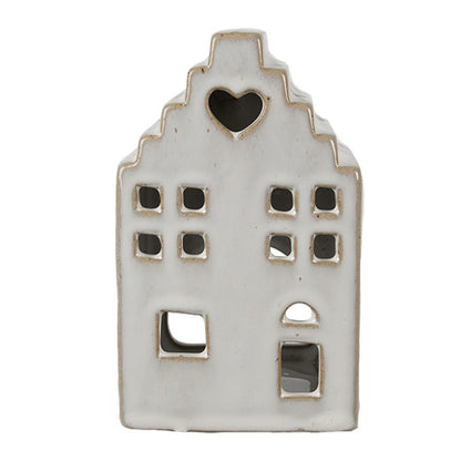 Haus Teelichthalter Milo Porzellan Beige 14cm