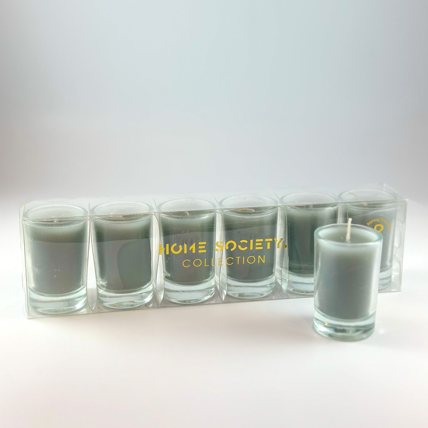 Votiv Kerze "Glas" 6er Set 5 Farben - Wohnen auf dem Land