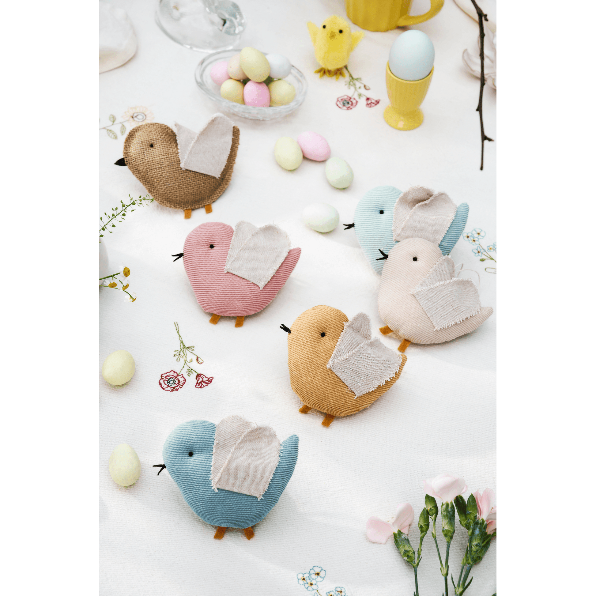 Aufhänger Vogel Stoff 6 Varianten - Wohnen auf dem Land