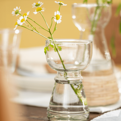 Hyazinthenvase Glas pokalförmig mundgeblasen - Wohnen auf dem Land