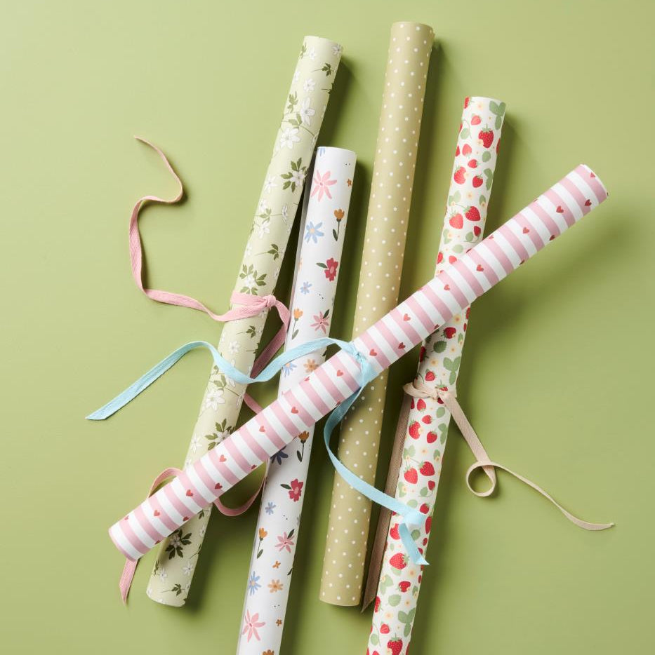 Papierrolle Geschenkpapier "Daisies" 5 m/Rolle - Wohnen auf dem Land