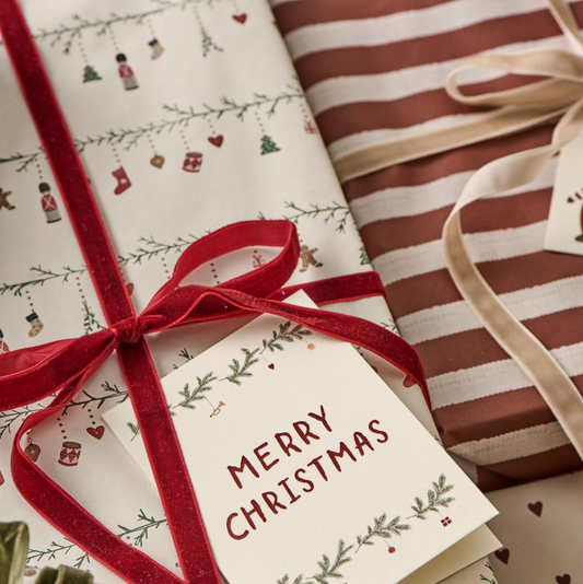 Papierrolle Weihnachtsgirlanden "My Nostalgic Christmas" 5 m/Rolle - Wohnen auf dem Land