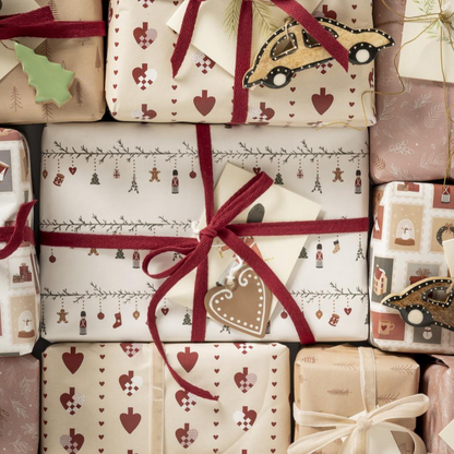 Papierrolle Weihnachtsgirlanden "My Nostalgic Christmas" 5 m/Rolle - Wohnen auf dem Land