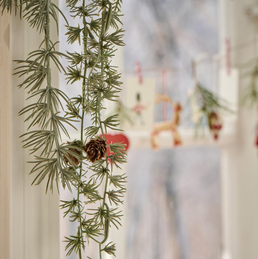Zederngirlande künstlich mit Zapfen 180cm - Wohnen auf dem Land