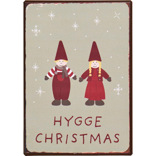 Metallschild "Hygge Christmas" - Wohnen auf dem Land