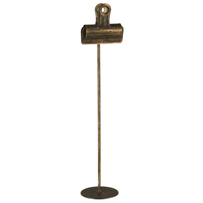 Kartenhalter mit Clips schwarz/goldener Look - Wohnen auf dem Land