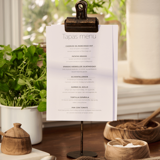 Kartenhalter mit Clips schwarz/goldener Look - Wohnen auf dem Land