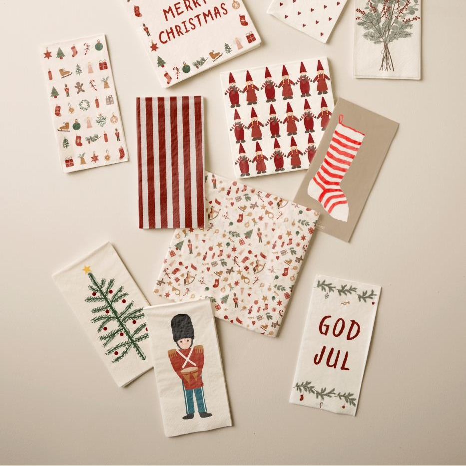 Serviette God Jul und Weihnachtsgirlanden My Nostalgic Christmas 16 Stck - Wohnen auf dem Land