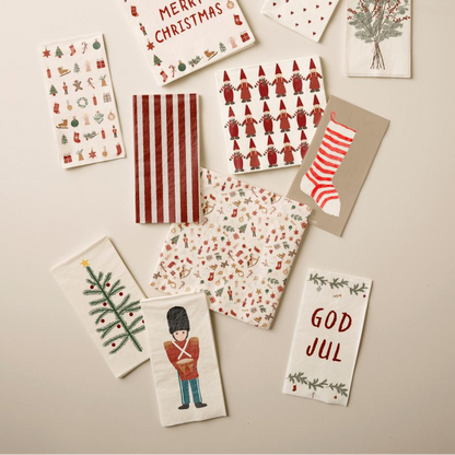 Serviette God Jul und Weihnachtsgirlanden My Nostalgic Christmas 16 Stck - Wohnen auf dem Land