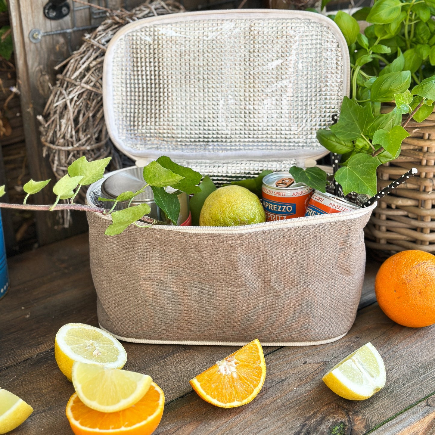 Kühl - Isoliertasche "Cool Summer" Stoff 4 Designs - Wohnen auf dem Land