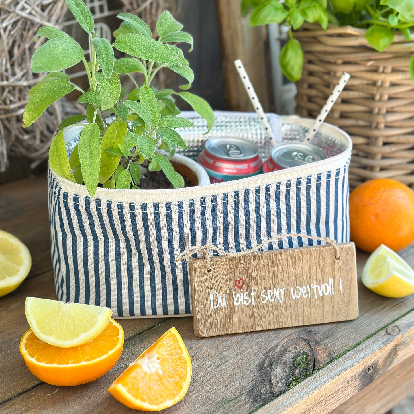 Kühl - Isoliertasche "Cool Summer" Stoff 4 Designs - Wohnen auf dem Land