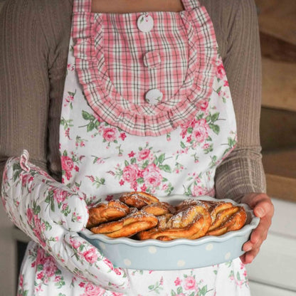 Auflaufform Backen Schale "Polka Dots" Keramik Mittel 27cm - 2 Farben - Wohnen auf dem Land