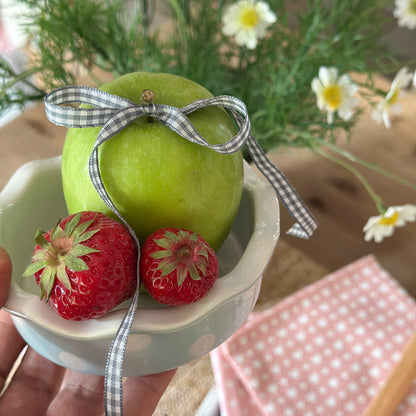 Auflaufform Backen Schale "Polka Dots" Keramik Mini 12cm - 3 Farben - Wohnen auf dem Land