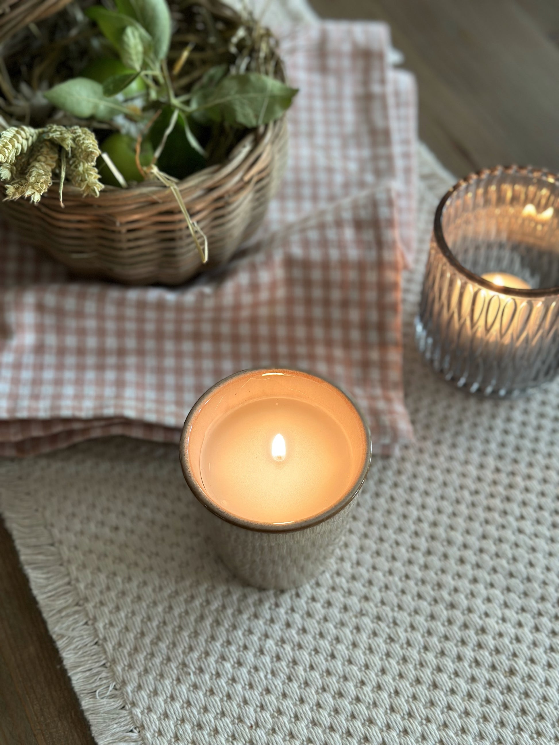 Kerze im Becher Tasse "Candle Mok" Keramik - Wohnen auf dem Land