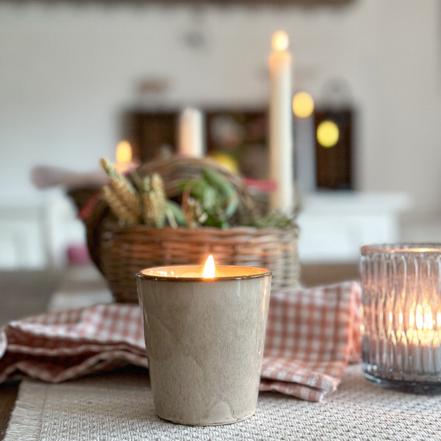 Kerze im Becher Tasse "Candle Mok" Keramik - Wohnen auf dem Land