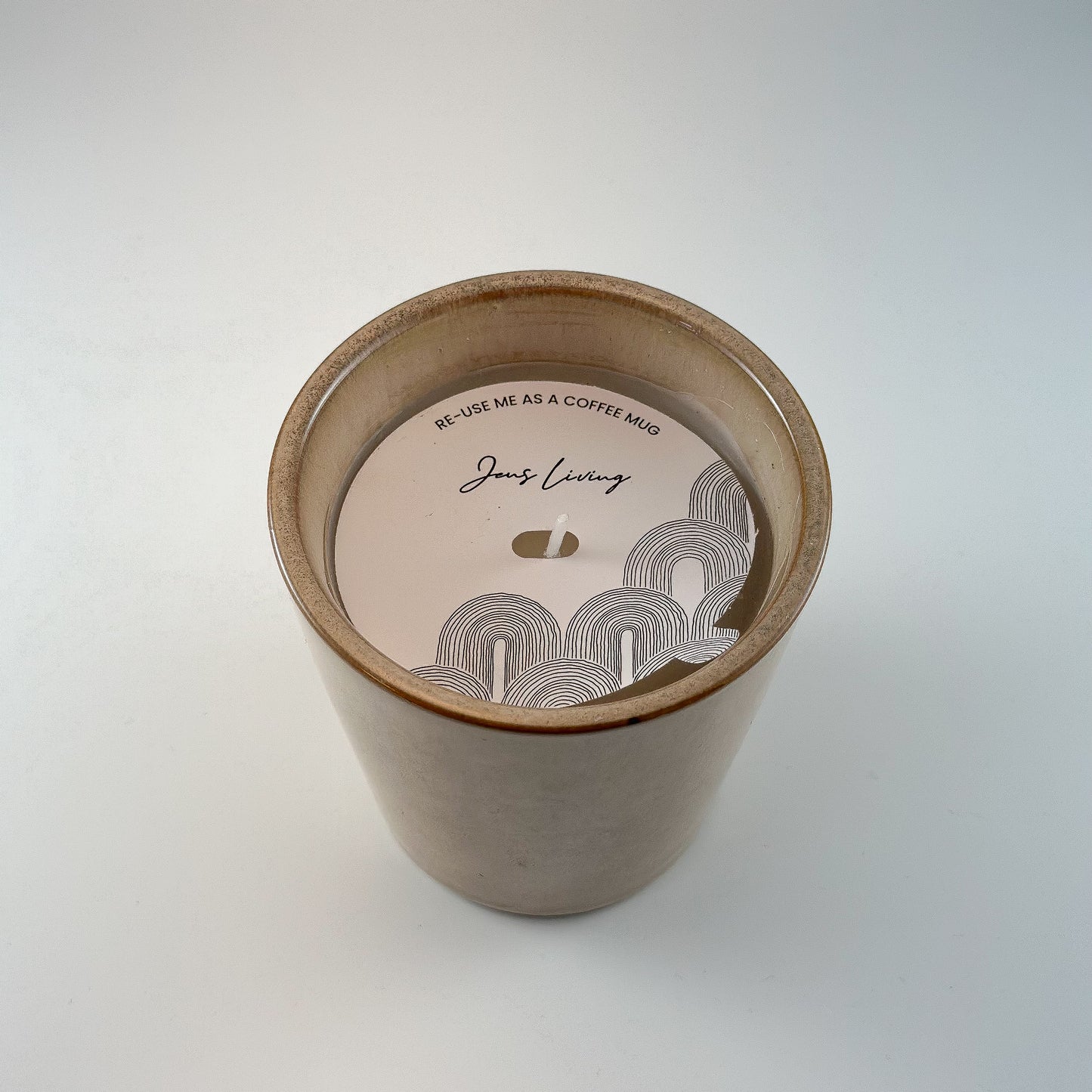 Kerze im Becher Tasse "Candle Mok" Keramik - Wohnen auf dem Land