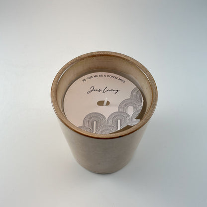 Kerze im Becher Tasse "Candle Mok" Keramik - Wohnen auf dem Land