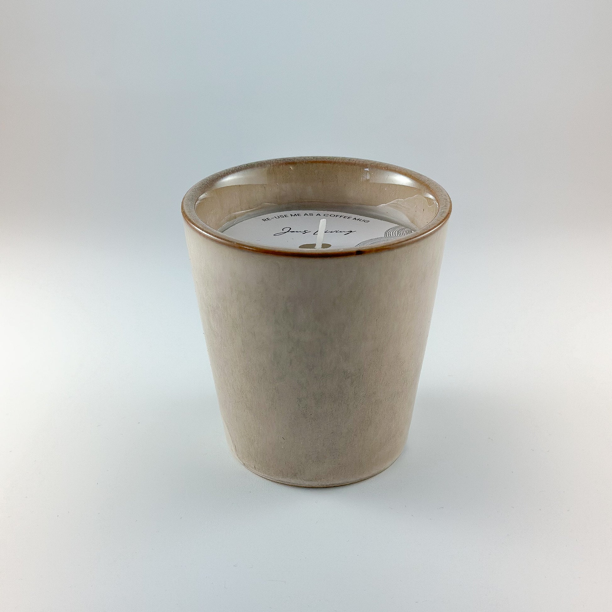 Kerze im Becher Tasse "Candle Mok" Keramik - Wohnen auf dem Land